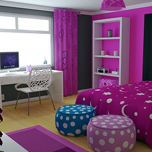 Modern Girls Bedroom