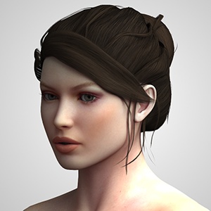 Updo hairstyle for Victoria