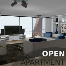 3D Open Apartment